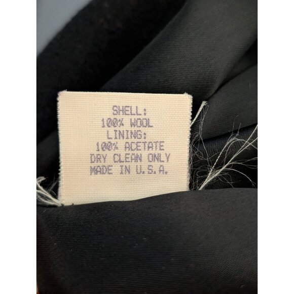 Pendleton Womens Wool Overcoat Size 12 Black Long Button-Up Winter lined - Picture 5 of 16